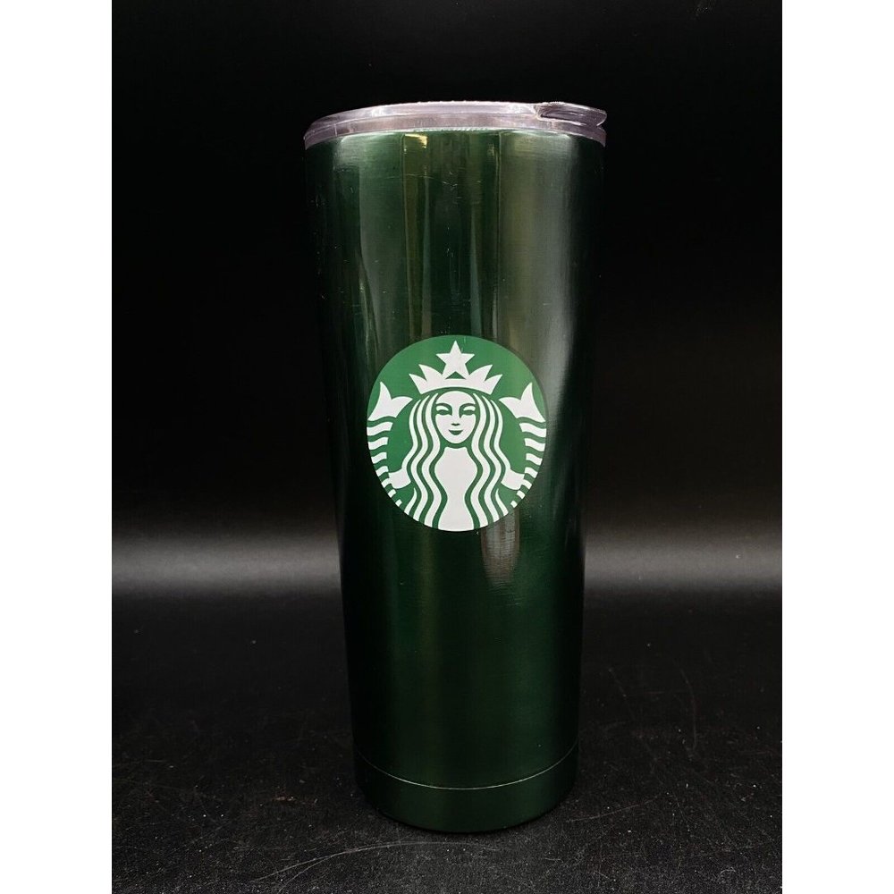 Starbucks Stainless Steel Green Tumbler 20 oz Classic Hot & Cold